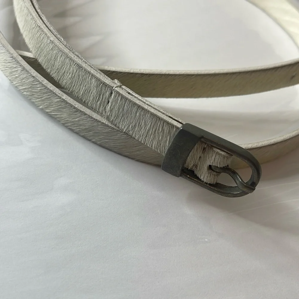 Free People Concrete Jungle Skinny Belt White Medium / Large